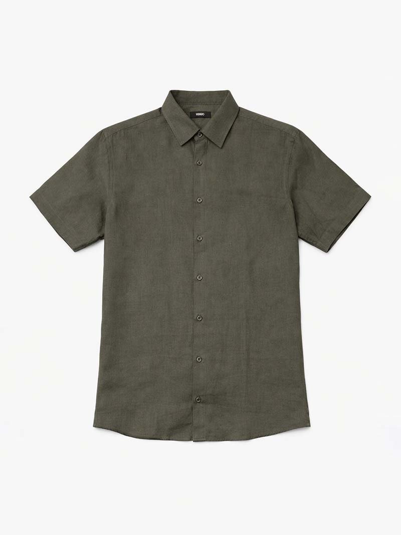 Gray Linen Shirt