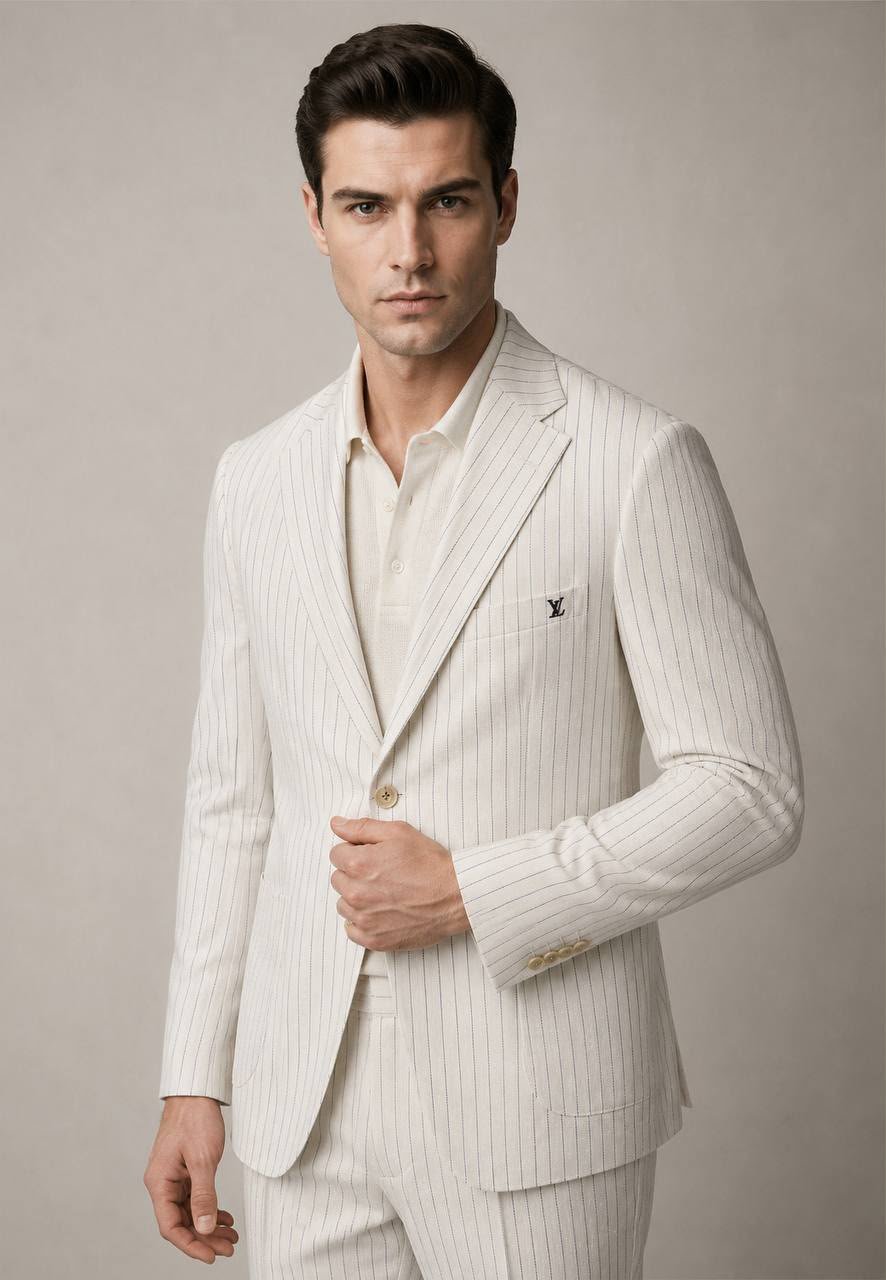 LV Linen Suit