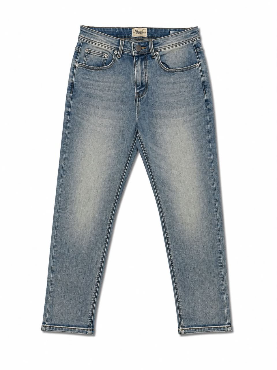 Classic Light Blue Straight-Fit Jeans