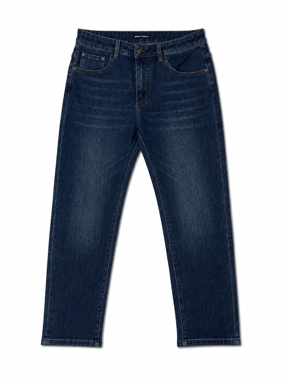 Classic Blue Straight-Fit Jeans