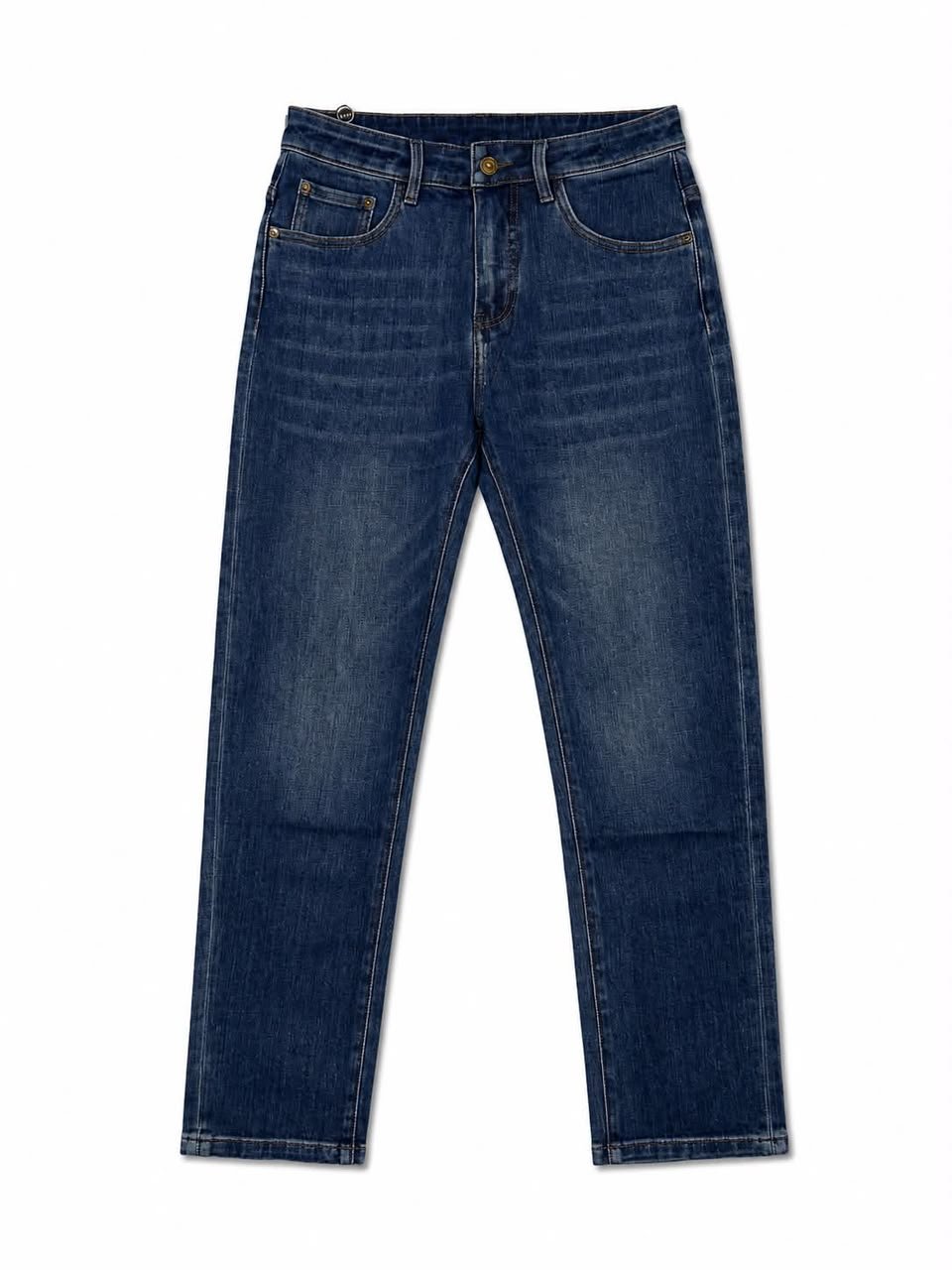 Classic Blue Straight-Fit Jeans