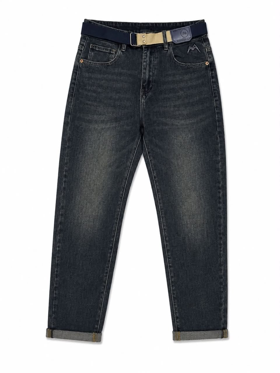 Casual Washed Black Jeans