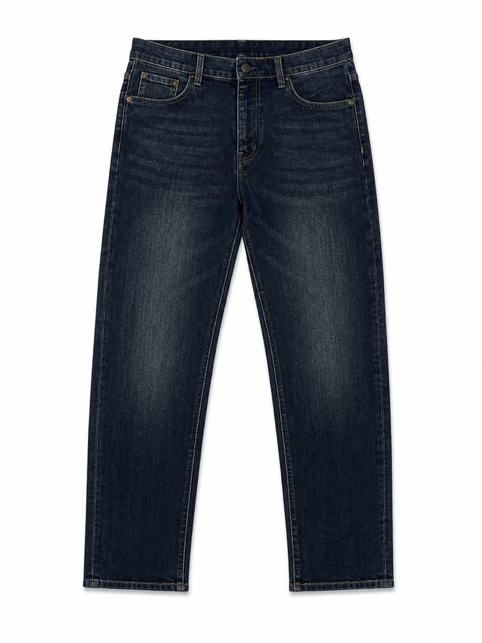 Classic Dark Straight-Fit Jeans