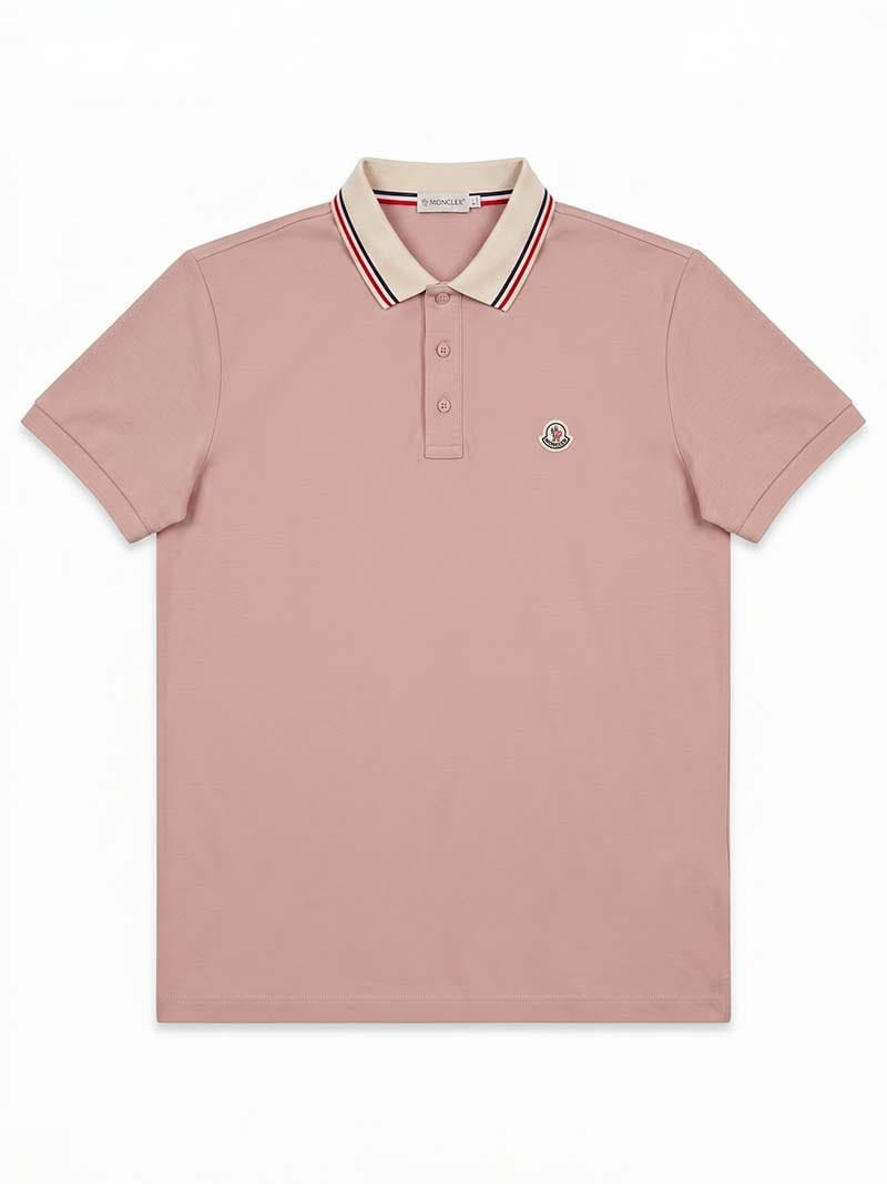 Moncler Striped Trim Polo Shirt