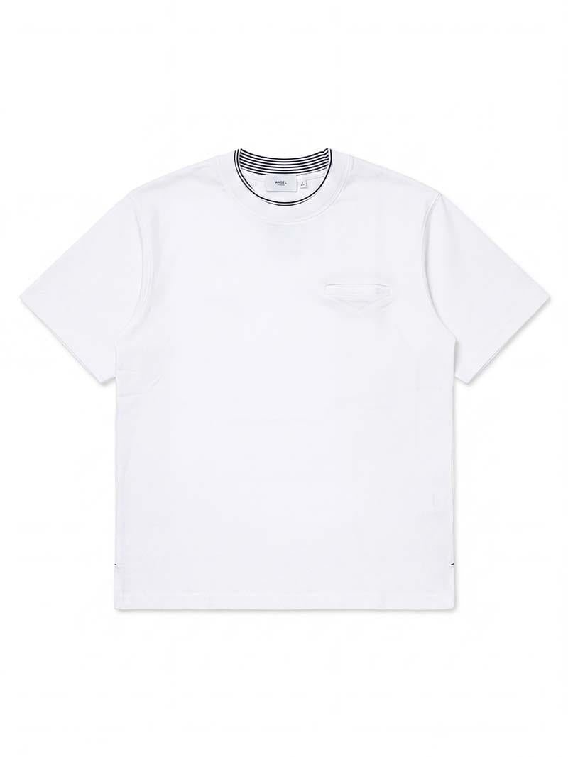 JINGCHI Stripe Collar T-Shirt