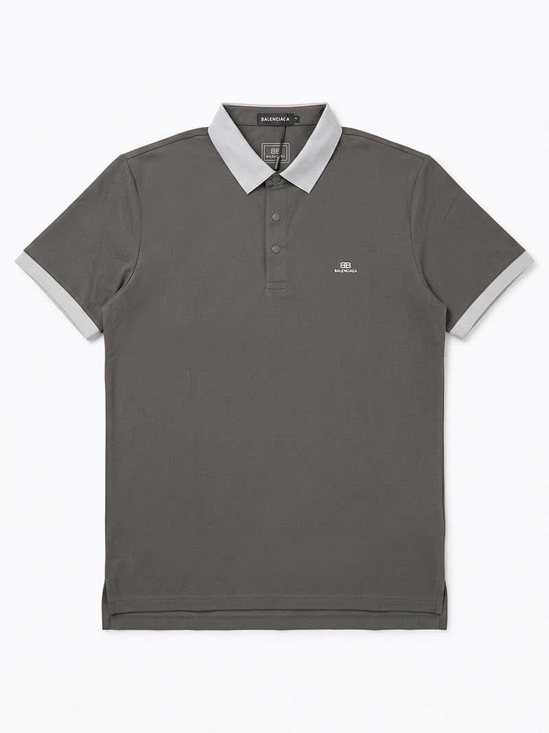Balenciaga Contrast Collar Piqué Polo Shirt