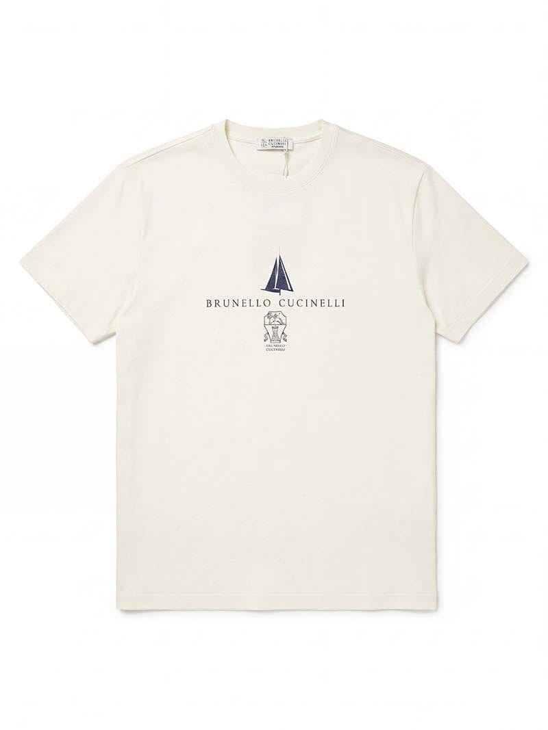 Brunello Cucinelli Graphic Logo T-Shirt