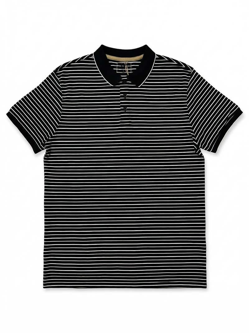 Musimo Dutte Striped Fine-Piqué Polo Shirt