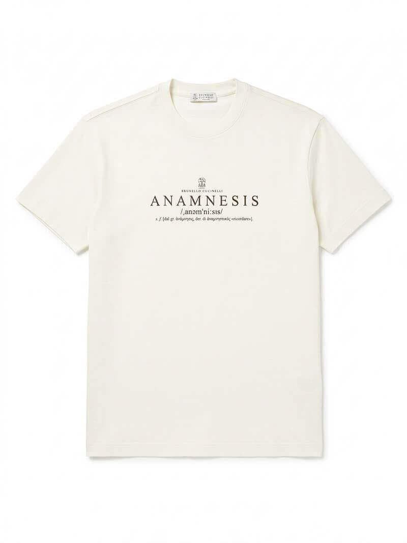 Brunello Cucinelli Anamnesis Graphic T-Shirt