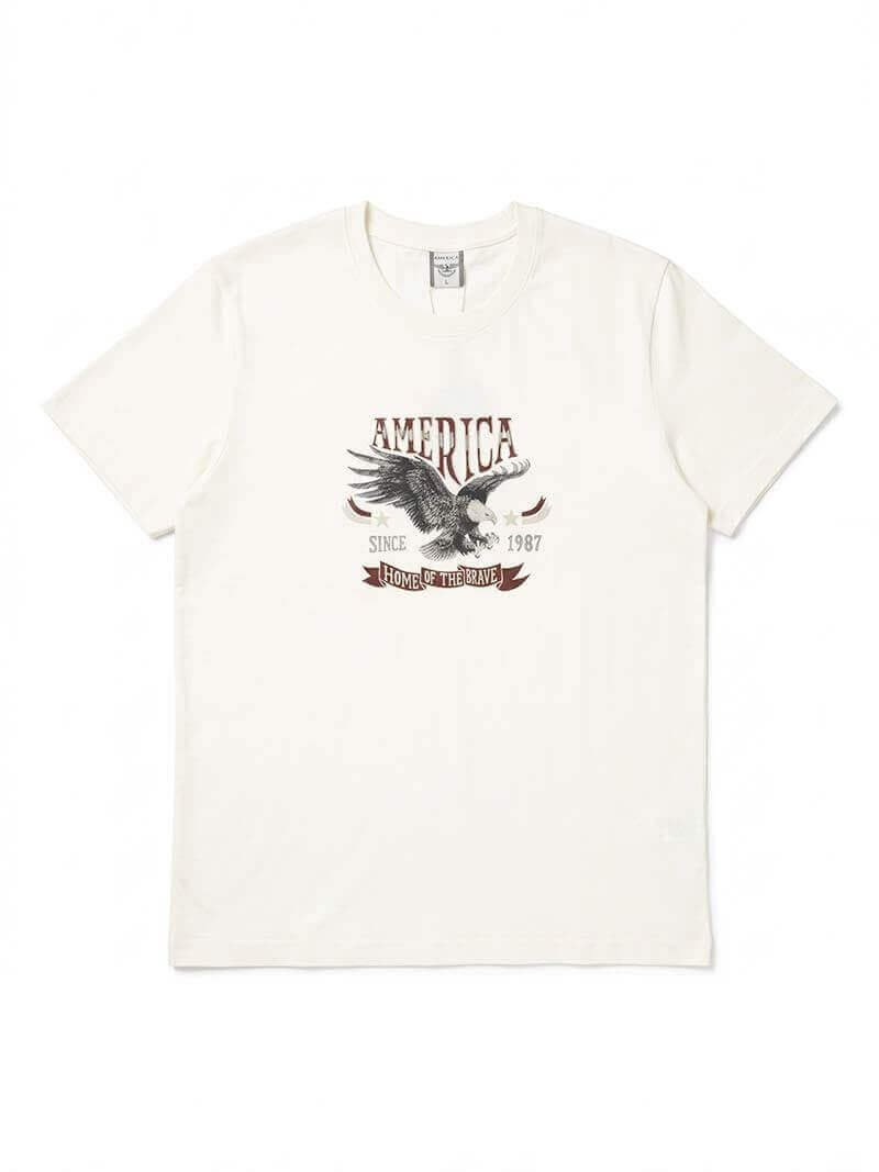 America Home of the Brave Eagle Graphic T-Shirt