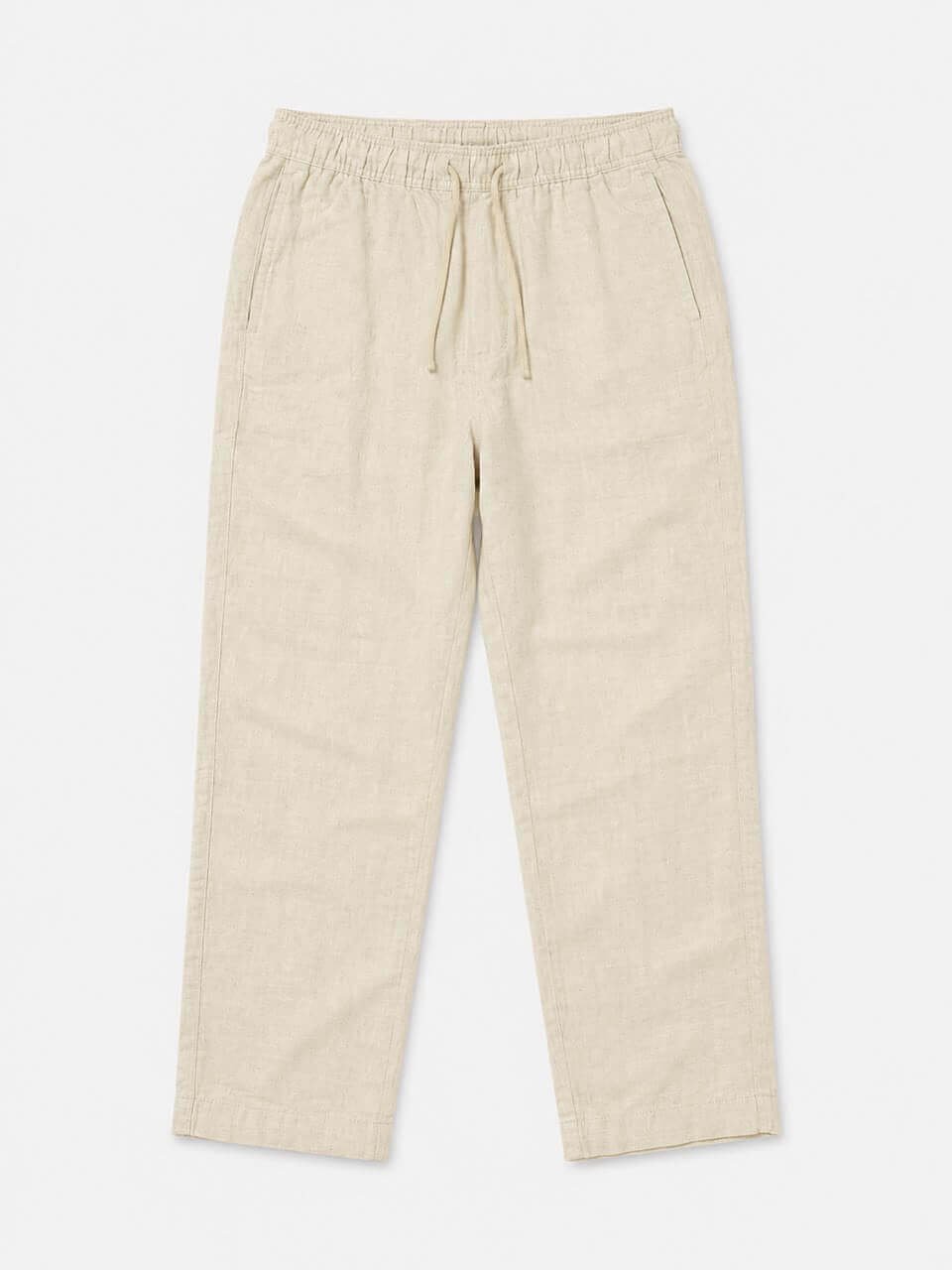 Casual Linen Drawstring Trousers